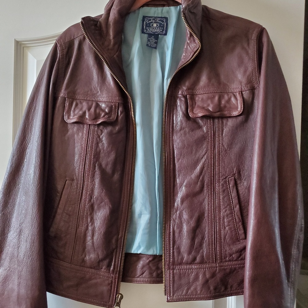 Luck Brand Women's Brown Leather Jacket